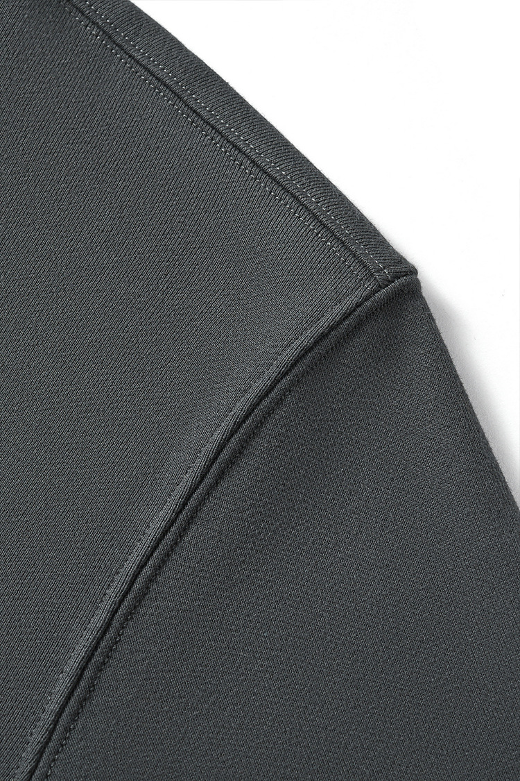 380重磅纯棉圆领卫衣 秋冬款美式长袖T恤男女宽松套头打底衫上衣详情18