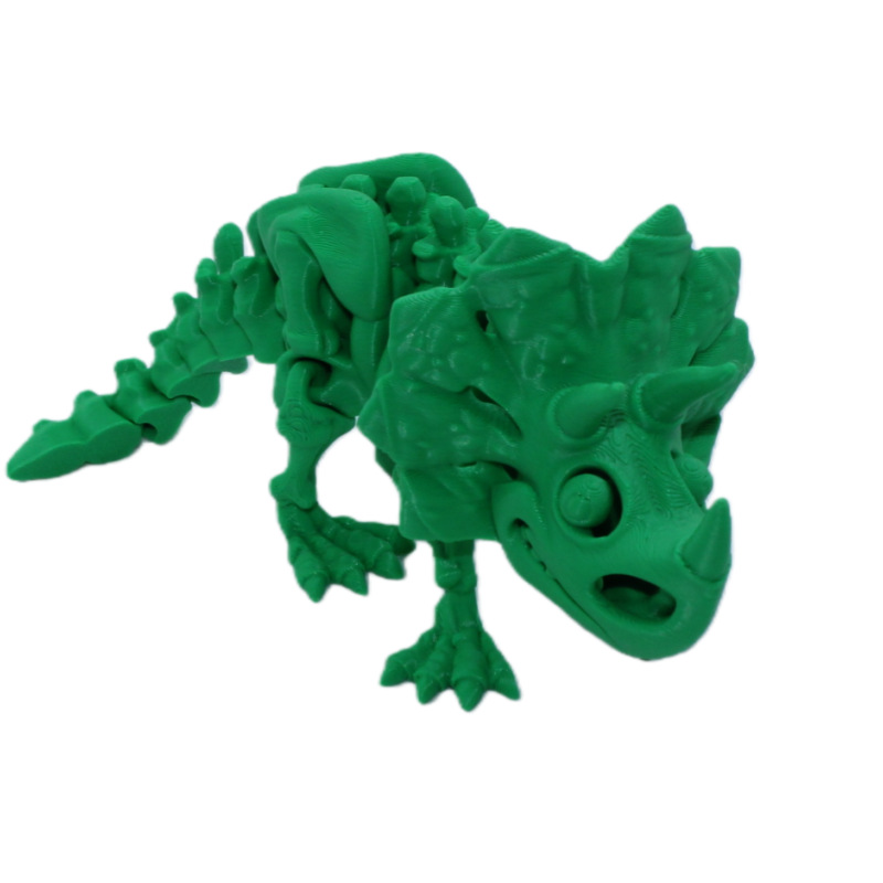 3D printed Triceratops joint movable dinosaur skeleton ornaments, toys, figurines, gifts, models, cross-border handicrafts pic 5