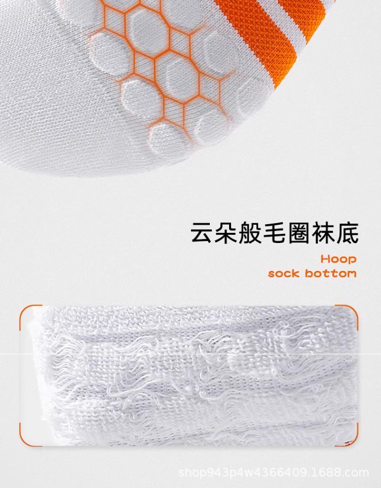 运动袜子男款专用毛巾底专业训练篮球袜男士户外羽毛球跑步中筒袜详情7