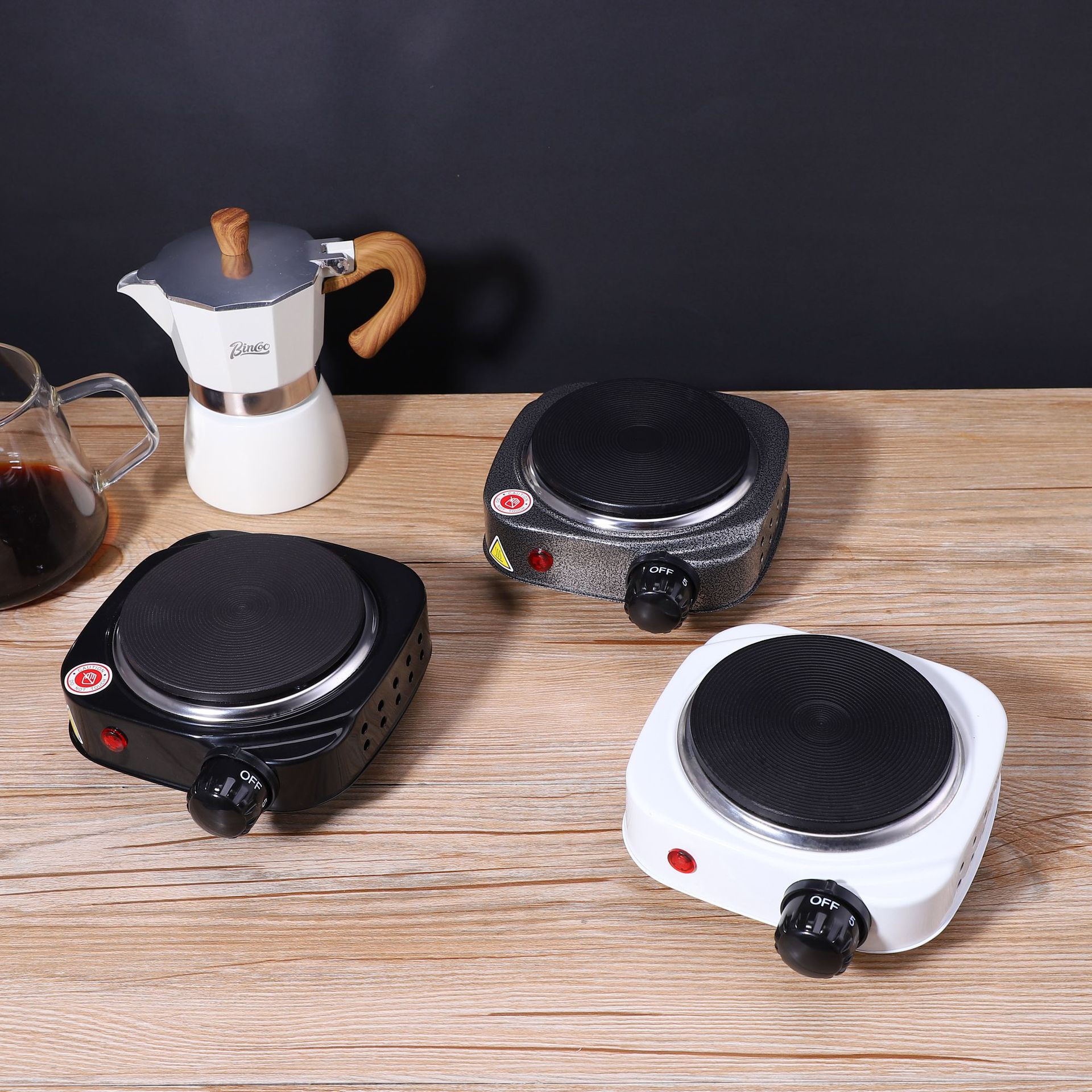 跨境多功能砂铸盘加热炉500W厨房煮茶咖啡电热炉DIY口红炉批发详情5