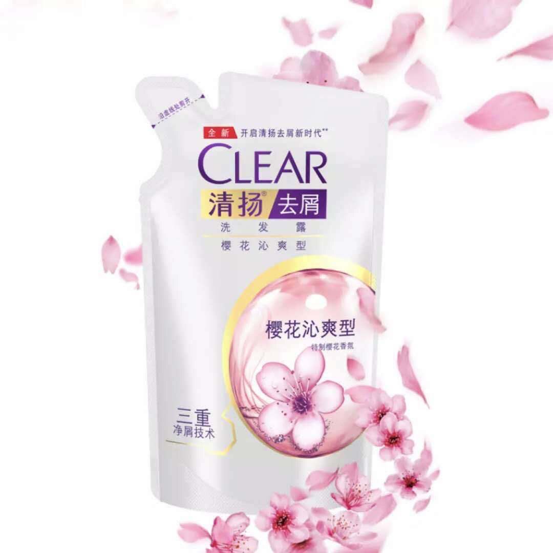 【200G袋装】清扬去屑止痒樱花沁爽活力运动洗发水樱花香氛沐浴露详情4