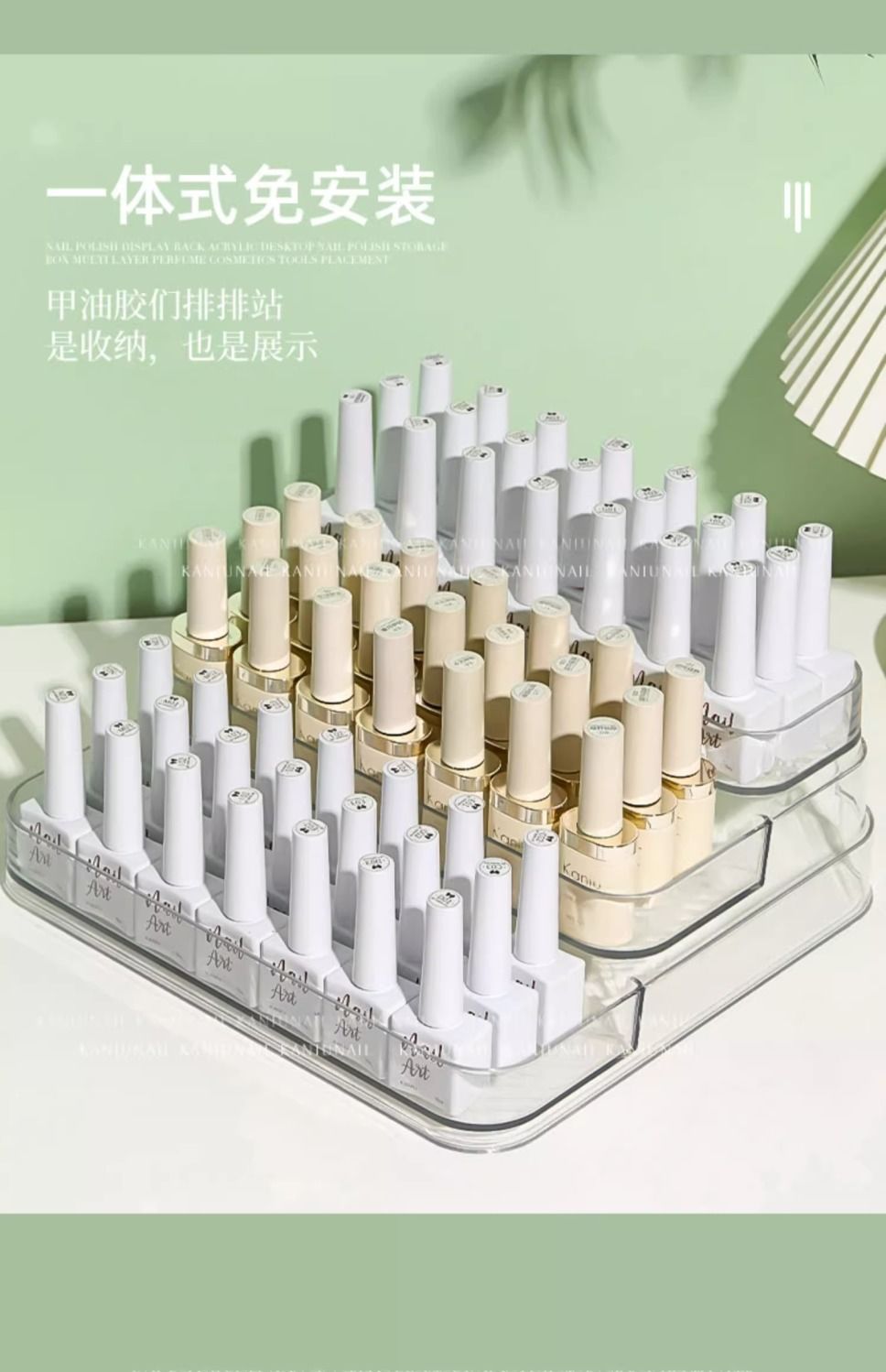 Nail polish glue display stand, acrylic desktop nail polish glue storage box, beauty tool rack, special for nail salons pic 3