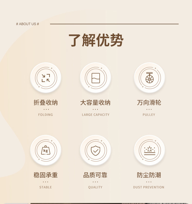 免安装折叠收纳柜多层塑料箱多功能家用卧室客厅杂物储物柜可移动详情1