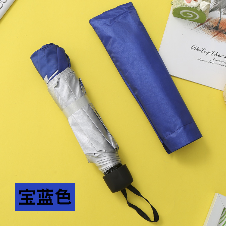 厂家批发创意三折倒杆银胶伞晴雨两用礼品雨伞广告伞可做logo详情20