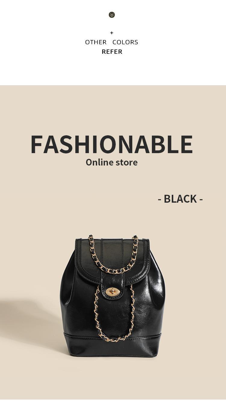 【直播专享】韩版小众链条双肩包2025新款女生旅行单肩包时尚通勤详情7