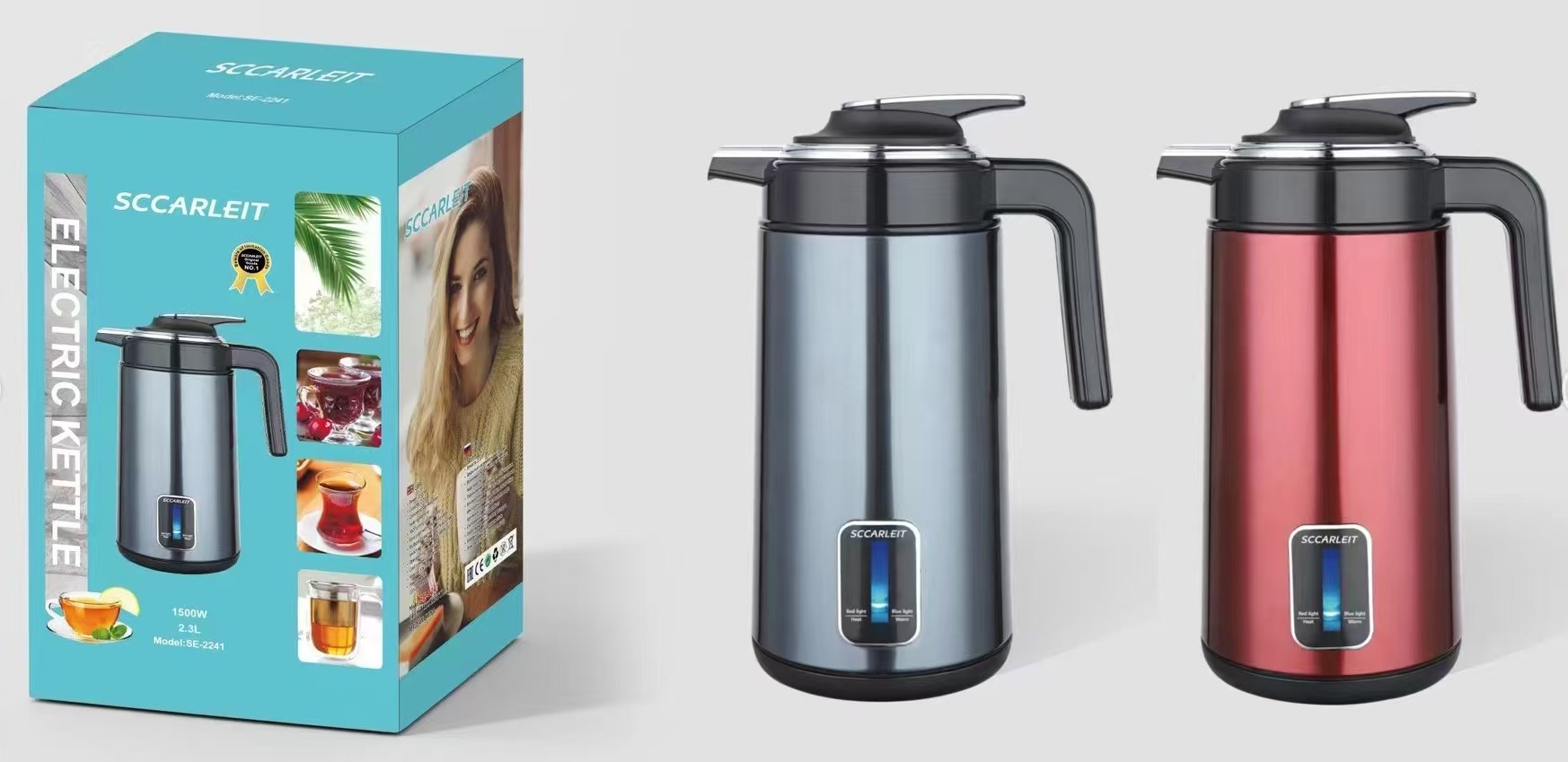 Cross-border kettle, large-capacity kettle, small electric kettle, stainless steel constant-temperature electric kettle, hot water kettle, mini household pic 14