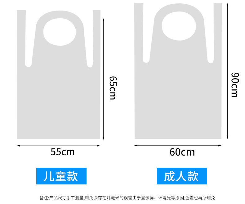 一次性围裙塑料pe餐饮商用火锅烧烤防水防油独立包装市场普货批发详情4