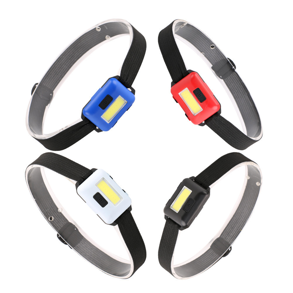 Cross-border COB headlamp LED outdoor lighting integrated lamp 3AAA mini head-mounted flashlight strong head lamp pic 3