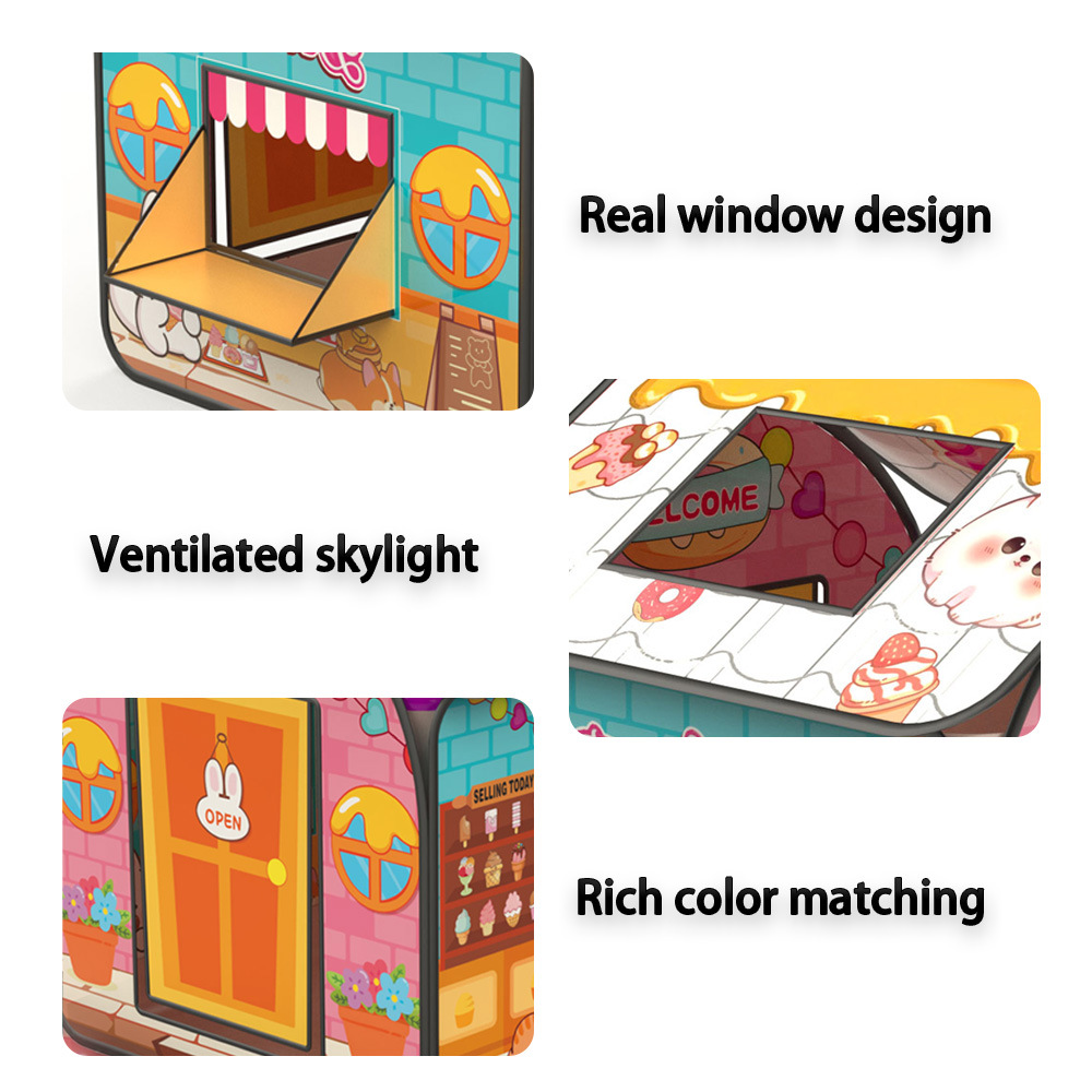 跨境亚马逊万圣节圣诞节儿童帐篷室内游戏屋小房子过家家玩具屋详情2