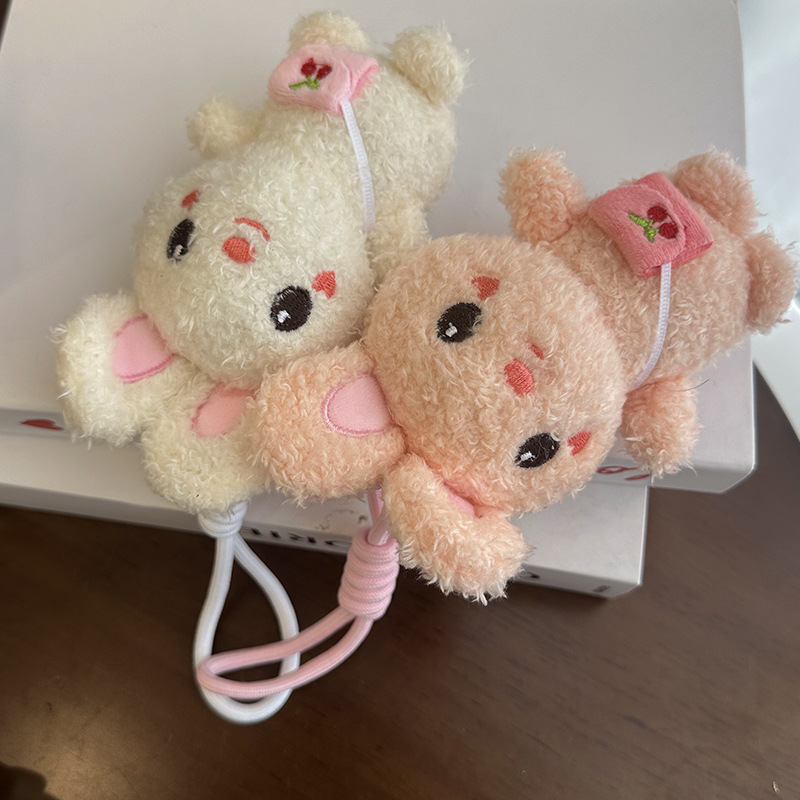 Wholesale of cute bear pendants, plush toys, figurines, little rabbits, schoolbags, hanging ornaments, keychains, and doll gifts pic 15