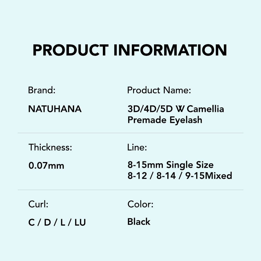 shanilak W tipo de pestañas natural madre raw aquaman flor 5DW hoja injerto pestañas camelia pentagram pic 1