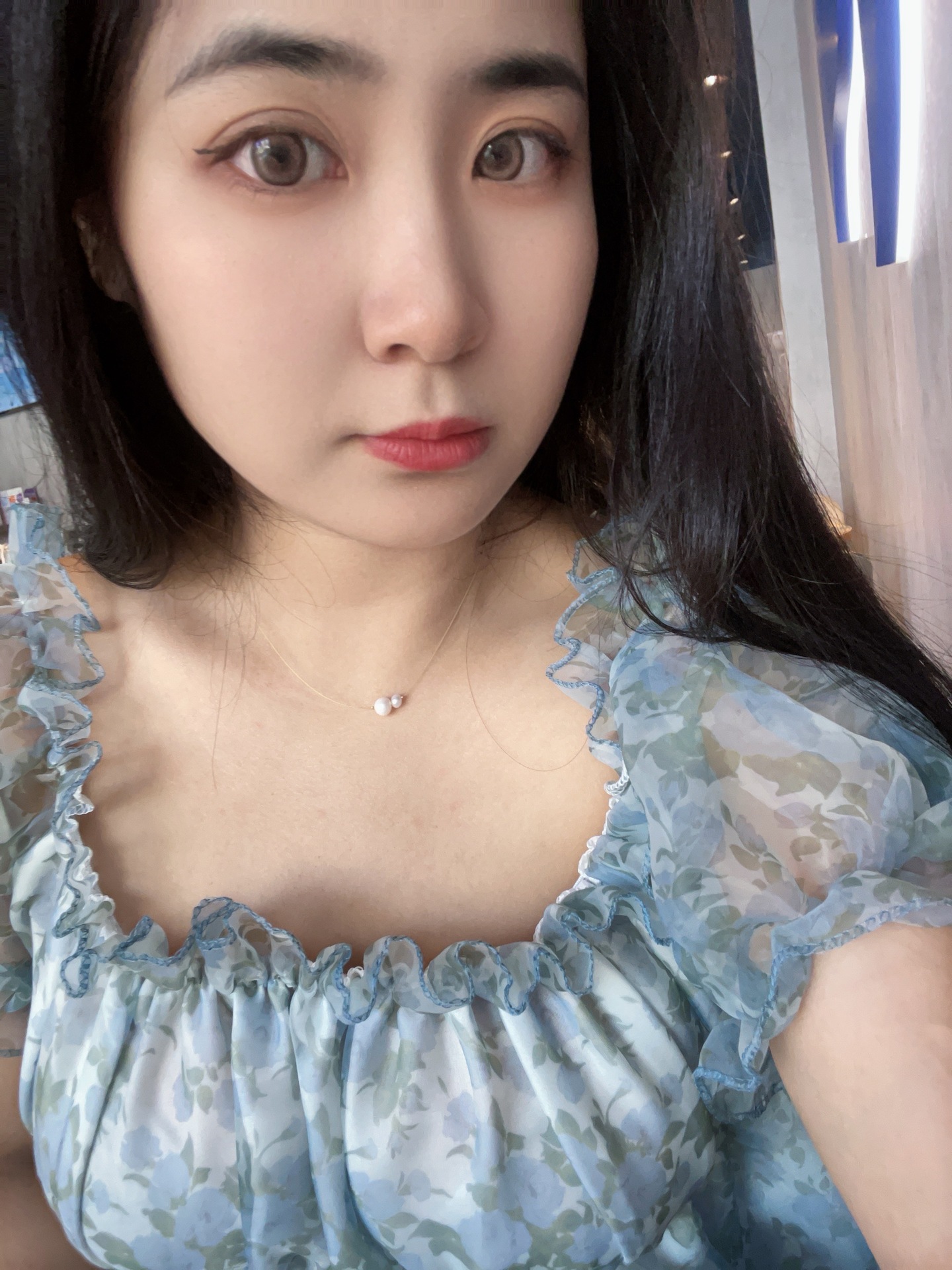 Korean minimalist style natural freshwater pearl necklace, feminine, niche design, versatile and high-end neckchain, collarbone chain pic 3