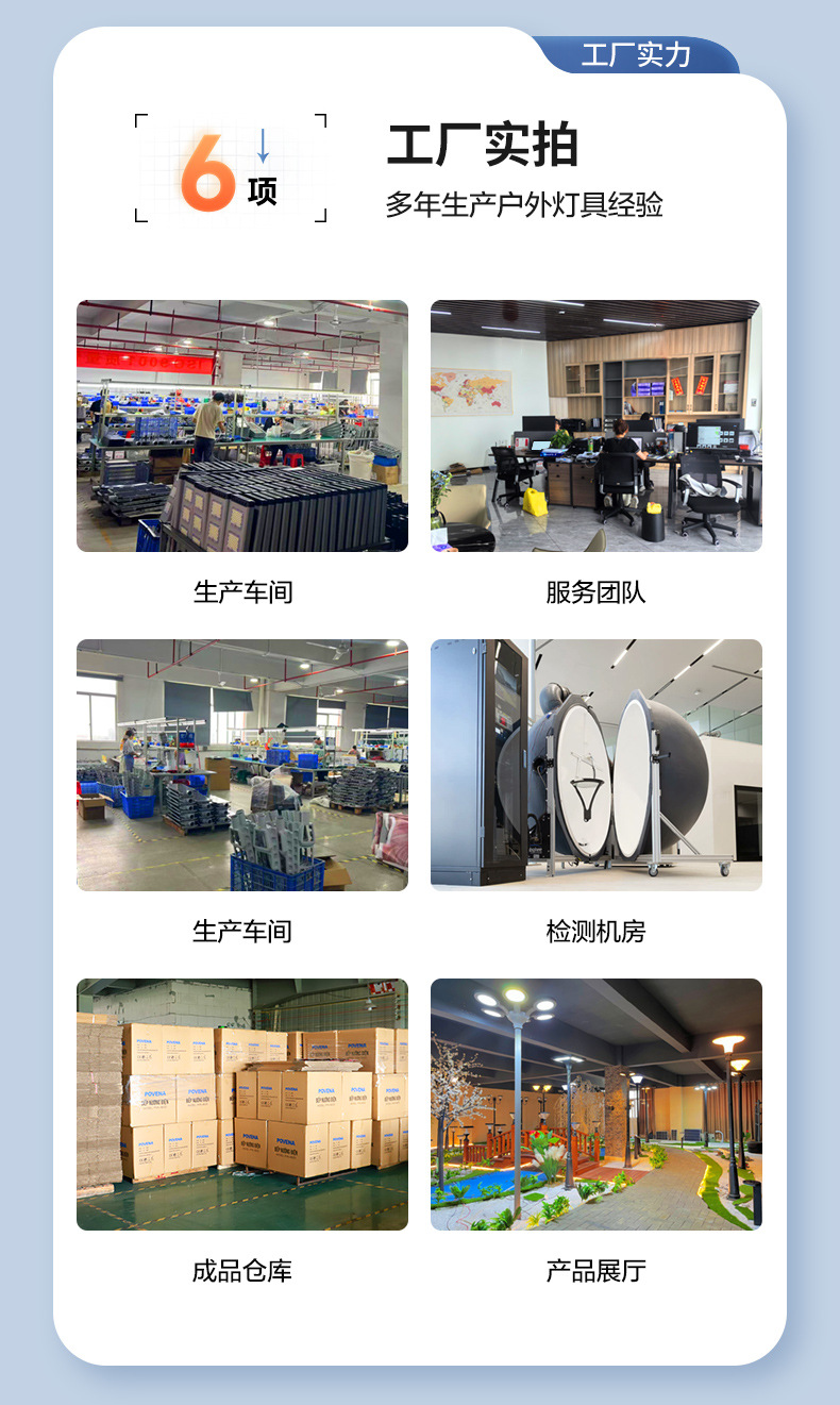 太阳能灯户外装饰庭院灯现代简约防水家用户外灯别墅室外照明灯详情4