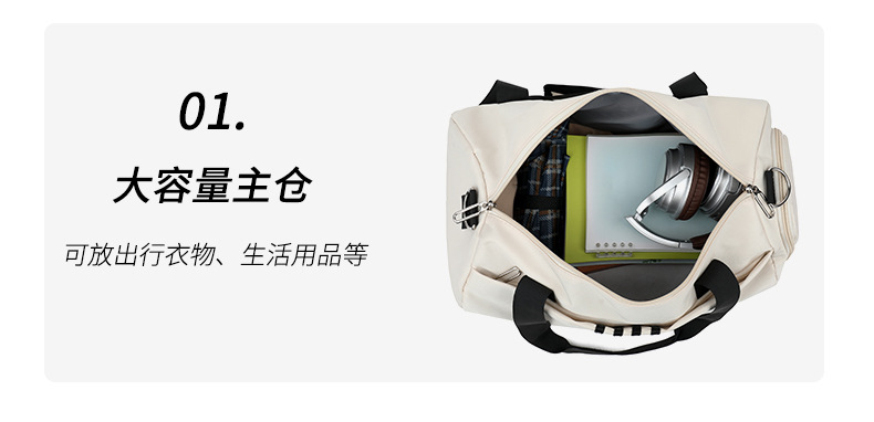 New travel bags for men and women, simple and short trips, lightweight single-shoulder crossbody storage bag, large-capacity carry-on luggage bag pic 7