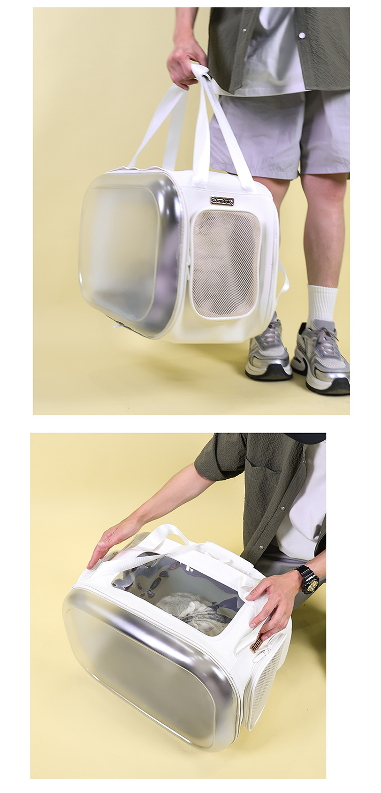 Cat bag, portable pet suitcase, dog bag, space capsule suitcase, large-capacity dual-purpose cat backpack pic 19