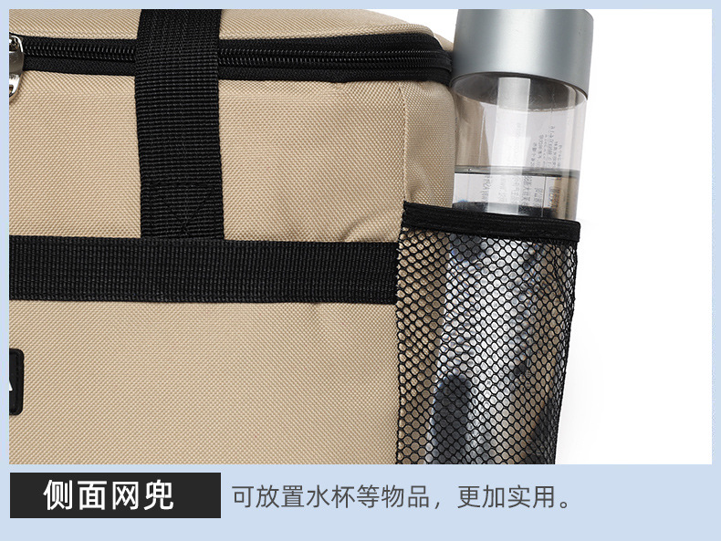 SANNE Cross-border Oxford cloth lunch box bags, hand-purified color takeout bags, outdoor picnic insulated and fresh-keeping bento ice packs pic 9
