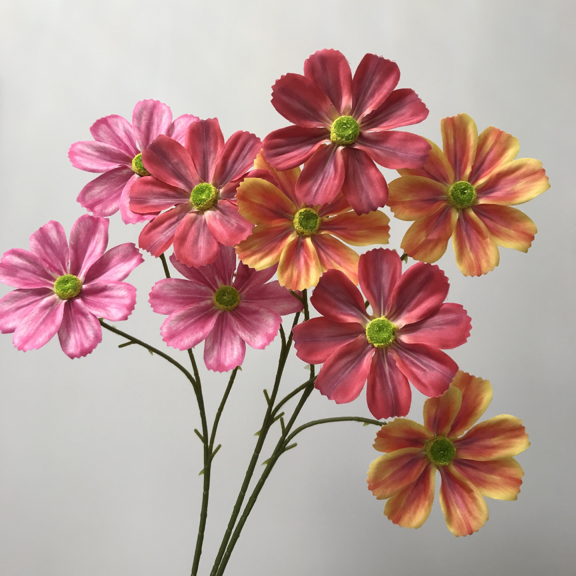 高级感逼真三头格桑花太阳花婚庆仿真花婚礼吊顶路引花地排花假花详情7