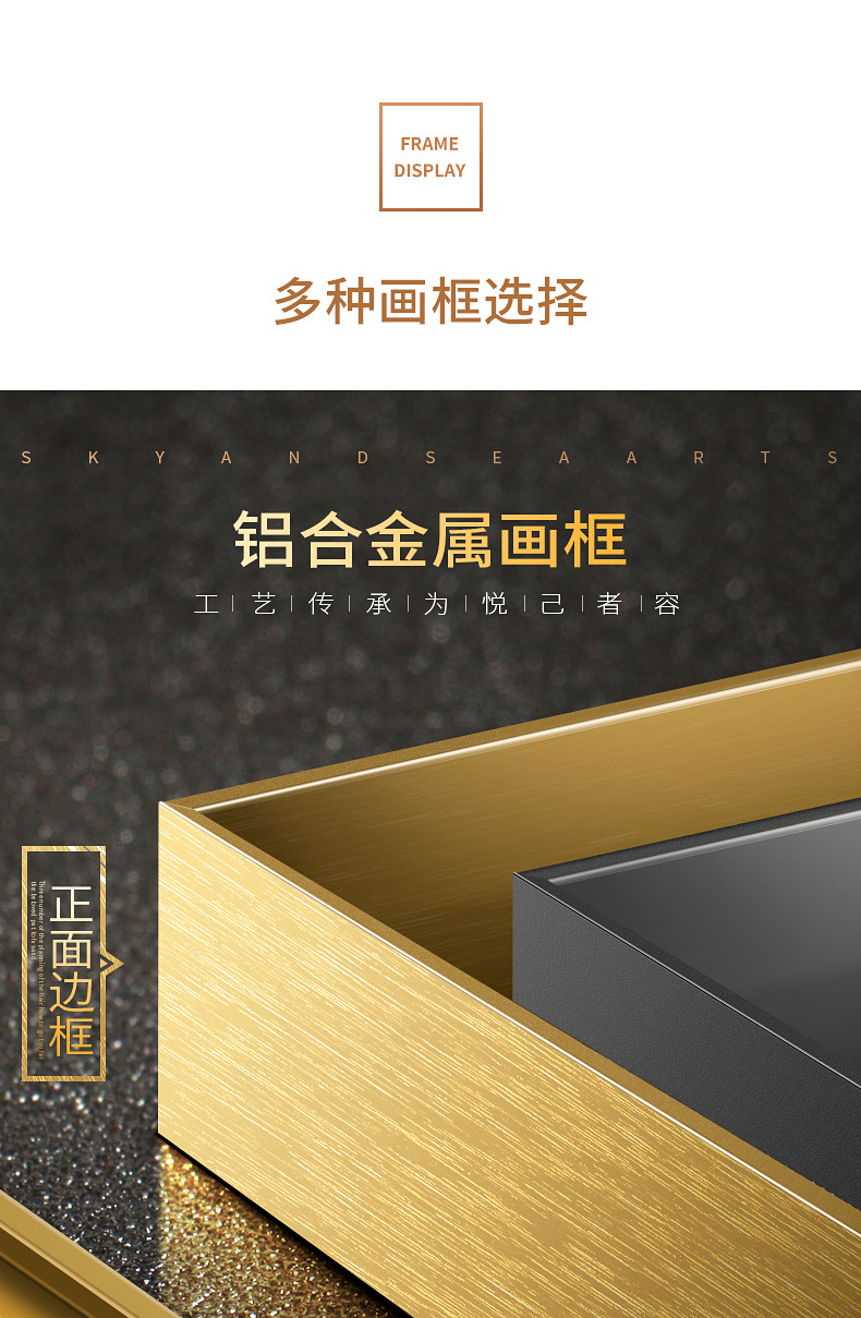 马到成功入户玄关装饰画大幅过道走廊壁画客厅竖版镶钻晶瓷挂画详情6