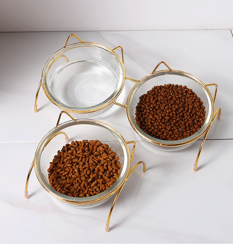 日式卡通陶瓷幼猫碗宠物零食碗猫食碗狗粮碗食碗罐头碗防止黑下巴详情12