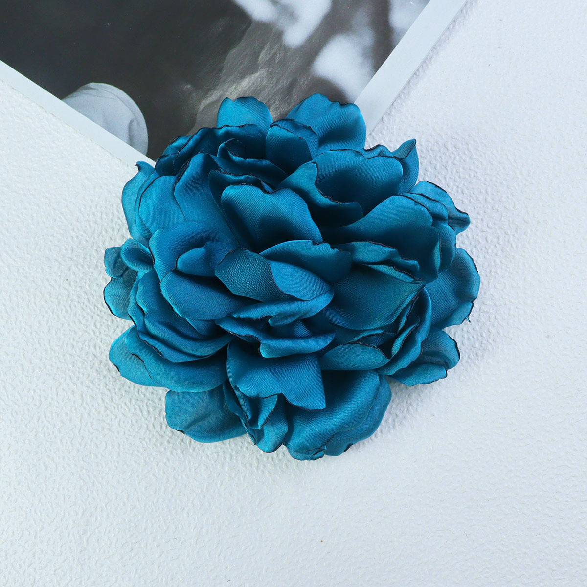 14cm缎面爱心花瓣手工diy发饰头饰配件辅料玫瑰花多层花瓣设计详情19