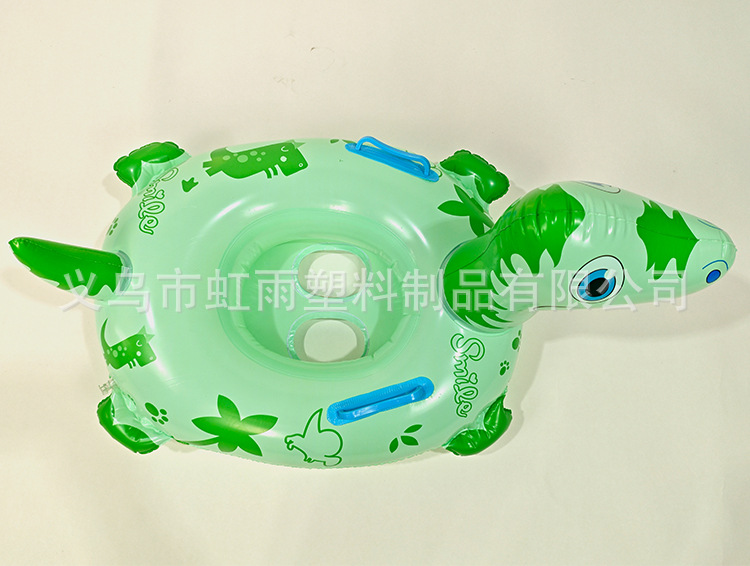 新款现货动物坐圈儿童游泳圈 恐龙坐艇卡通坐骑圈 带把手水上泳圈详情9