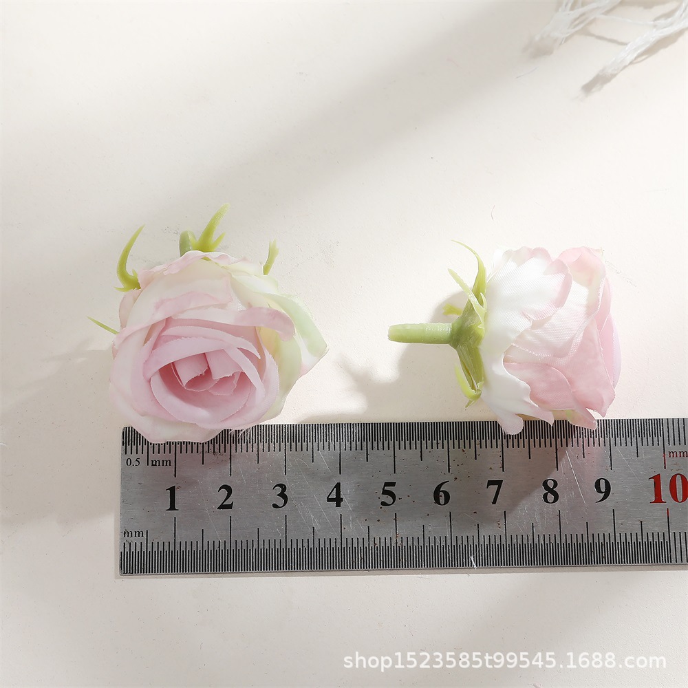 S 厂家直销小玫瑰花头diy花苞婚庆布置仿真花材料摄影拍照装饰道详情2
