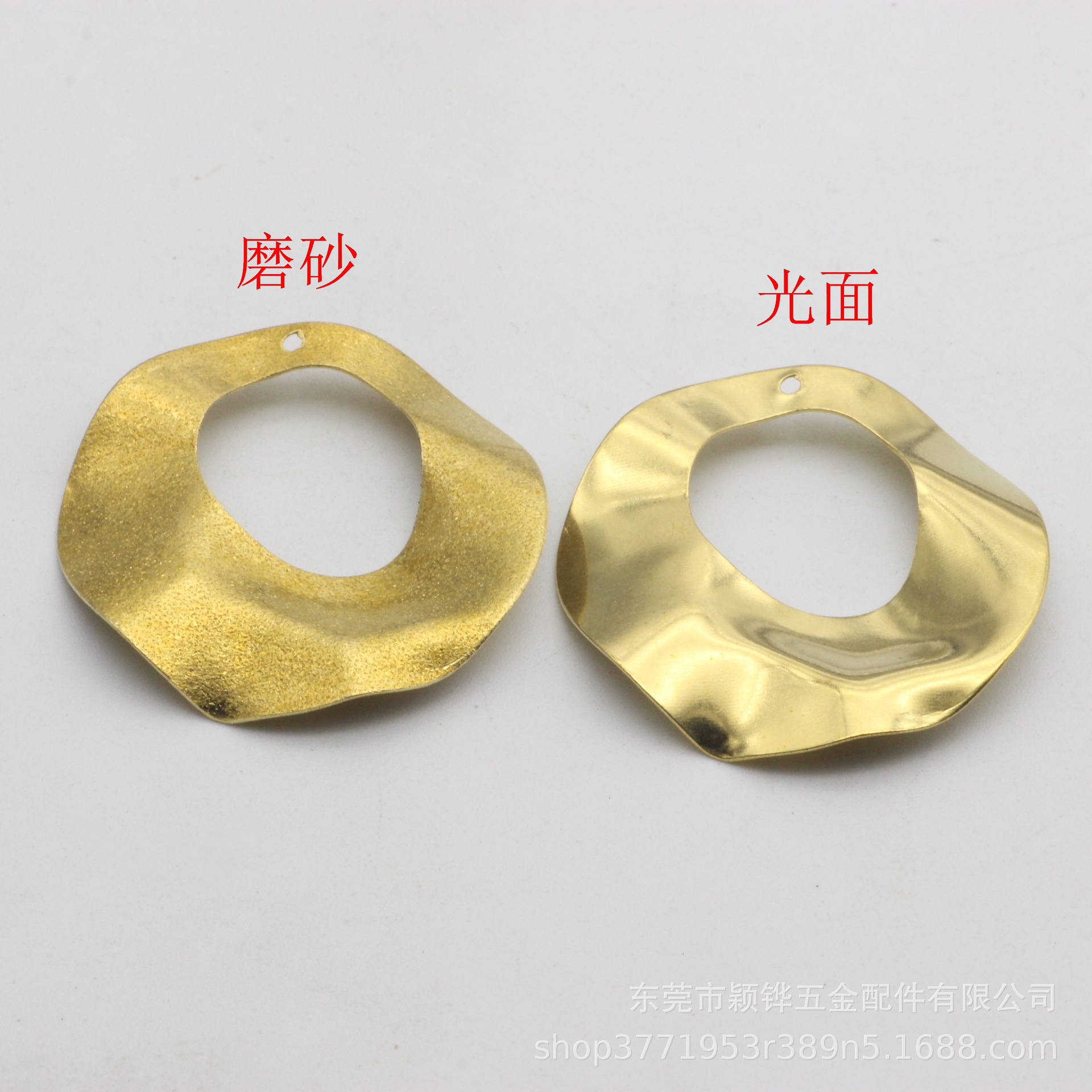 空心潮人耳饰黄铜菱形耳环耳钉配件diy手作材料菱形吊片挂件批发详情8