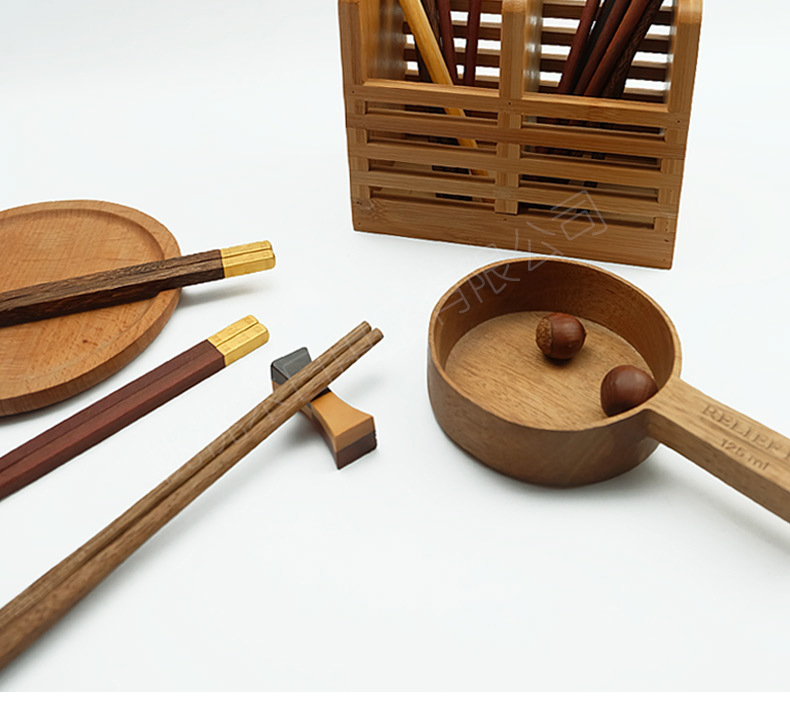 鸡翅木家用筷子金属头精品木筷子芸香木网红分餐家庭红木筷子批发详情6