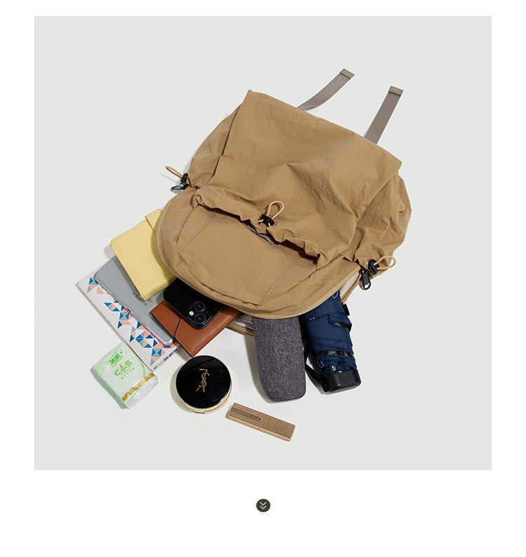 跨境休闲轻便双肩包男女新款大容量旅游防水背包学生书包女详情4