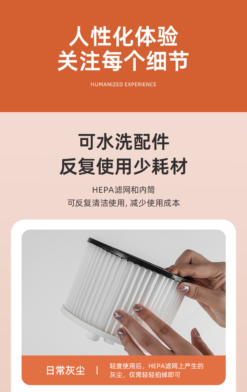 Cross-border e-commerce bucket vacuum cleaner, industrial and household, handheld, high suction power, strong suction, small, dry and wet dual-purpose pic 23