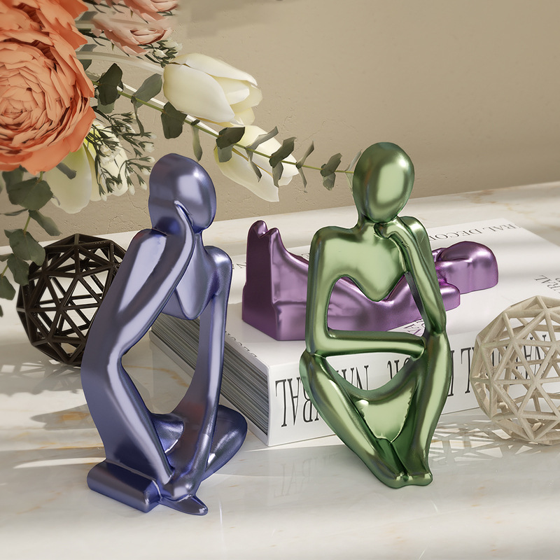 Crystal resin diy portrait candle silicone mold 2D three-dimensional Thinker portrait scented plaster mold wholesale pic 9