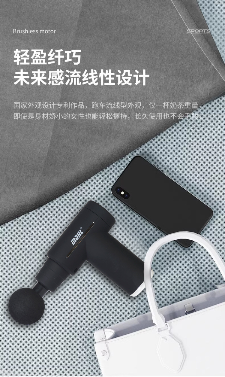 筋膜枪冷敷热敷健身电动冲击枪肌肉放松器按摩器小型震动按摩详情7