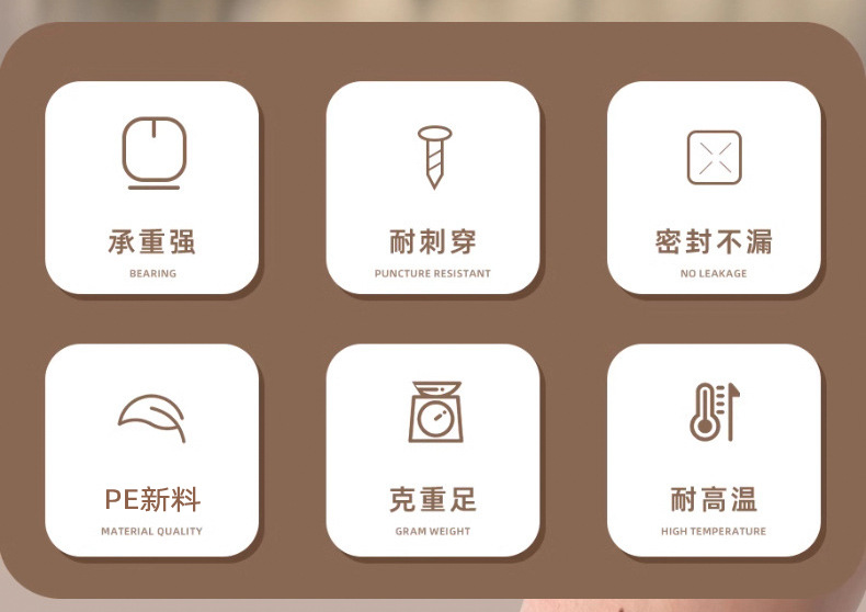 Garbage bags, household hand-held thickened large drawstring kitchen bucket tank, commercial use, student extra-thick, extra-large kitchen surplus pic 3