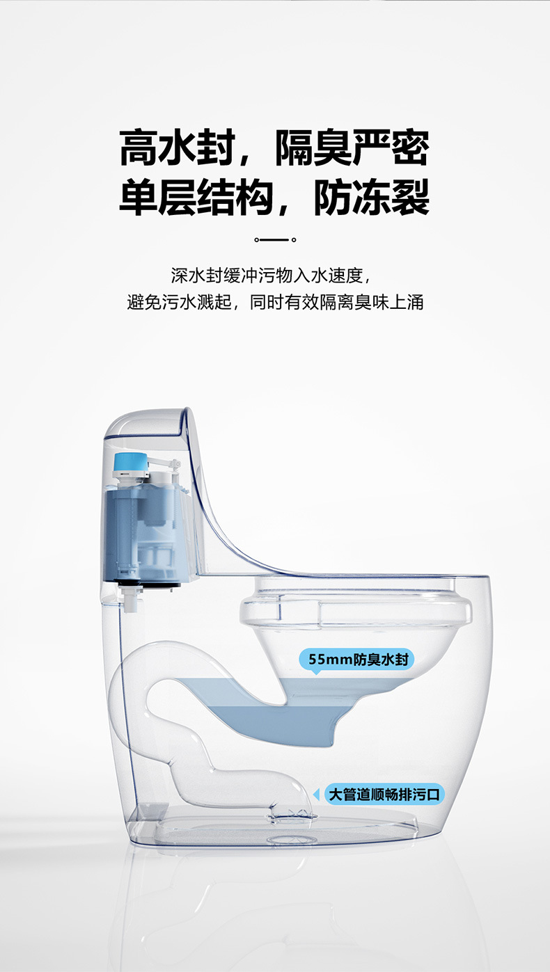 新款仿生款马桶清洁块抽水马桶卫浴马桶轮椅详情19