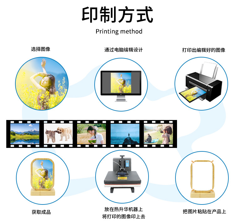 Modern and simple bamboo and wood photo frame table setting, table setting, parent-child commemorative decorative items, couple gifts, DIY commemorative photo frames pic 10