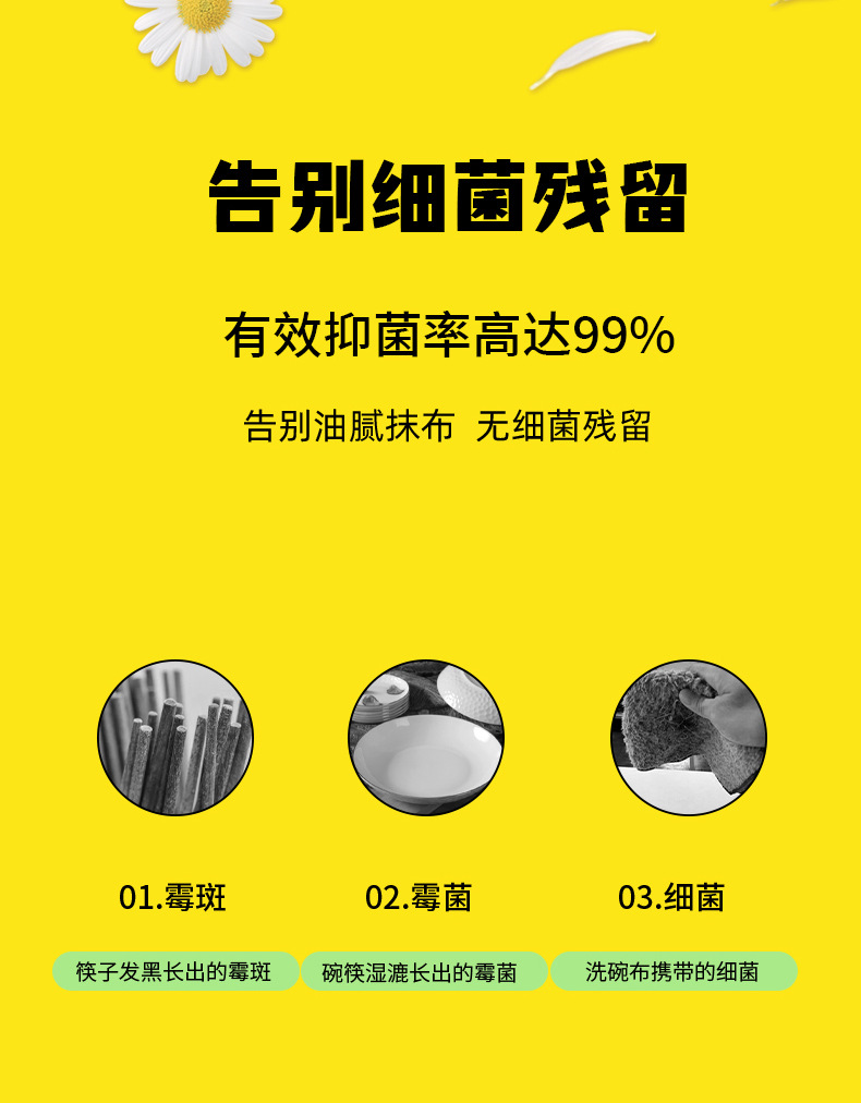 Disposable bubble dishwashing cloths come with dishwashing liquid, emulsified grease, and 50 packs of Di Xiaomeng pic 8