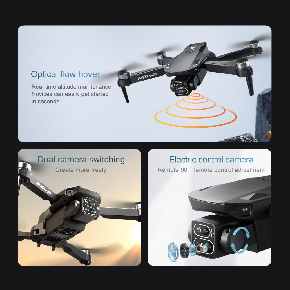 M10无人机带屏控无刷折叠飞行器光流定位遥控飞机跨境外贸玩具详情28