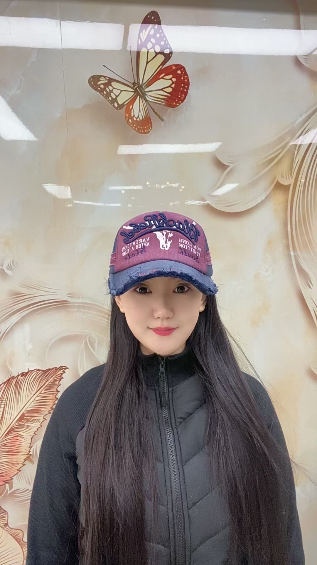 嘻哈棒球帽批发新款休闲百搭牛仔布做旧鸭舌帽字母刺绣现货棒球帽详情10