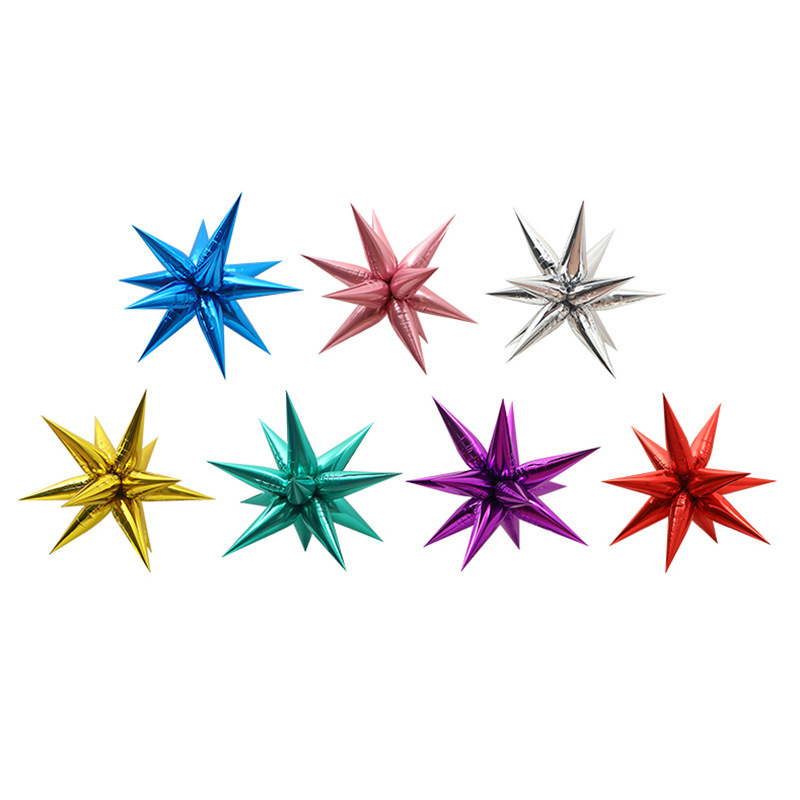 Amazon water drop aluminum film balloons, conical aluminum foil, wedding, birthday party, mall event decoration, explosive star balloons pic 11