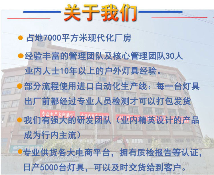 太阳能投光灯透镜高亮灯家用照明户外庭院灯天黑自动亮新农村路灯详情15