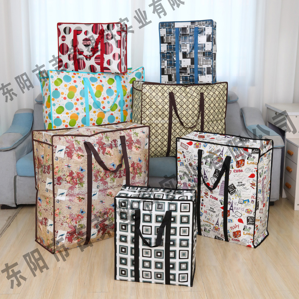 批发收纳袋环保家用无纺布行李袋衣物收纳袋被子防尘袋学生搬家袋详情2