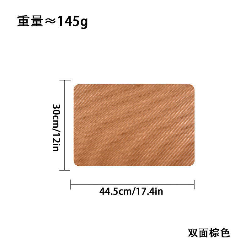 Nordic light luxury style PVC leather placemats, Western placemats, heat insulation pads, oil-proof pads, small woven coasters, heat-resistant pads pic 8