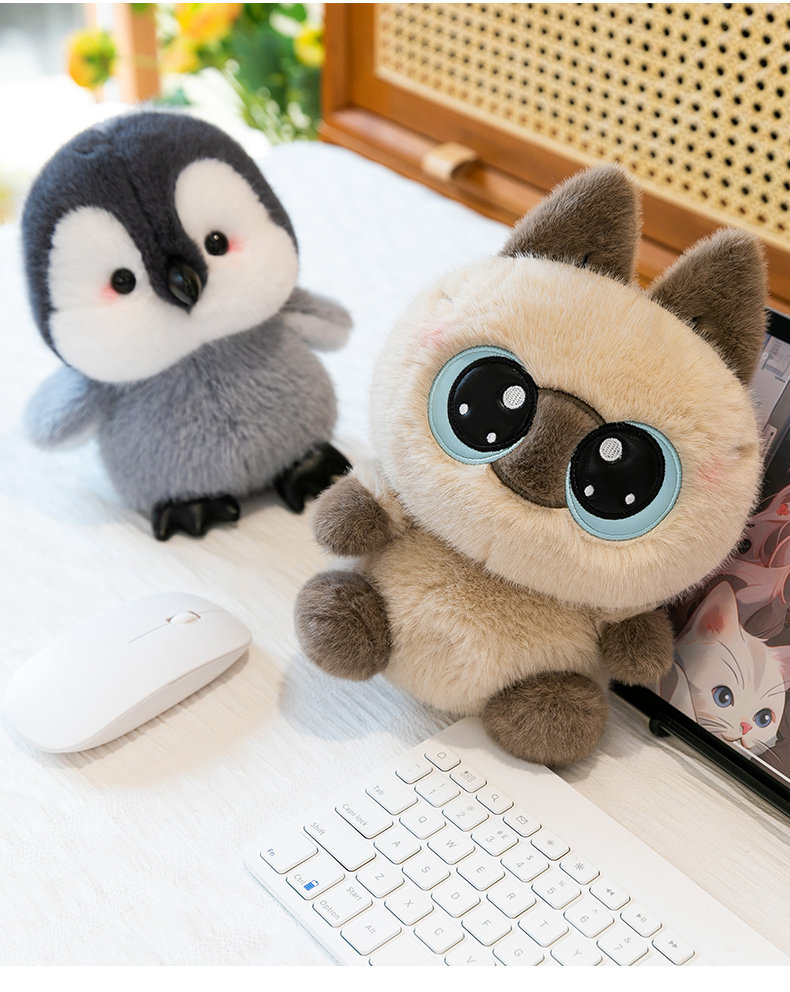 Scented table with small dolls, animal plush toys, toy dolls, computer decorative items, cats, rabbits and penguins pic 6