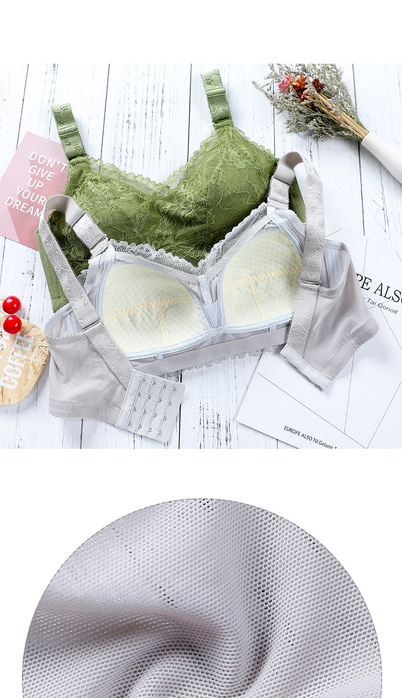 全罩杯大胸显小文胸薄款无钢圈内衣女聚拢防下垂收副乳调整型胸罩详情10
