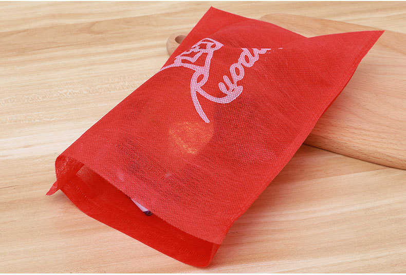 Factory direct sales of non-woven fabric bags, flat-mouth packaging bags, thick dust-proof bags for shoes, storage shoe covers, white printed logo pic 12