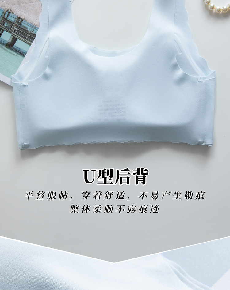 固定杯青春期儿童背心发育期少女内衣女大童小学生初中生文胸女孩详情6
