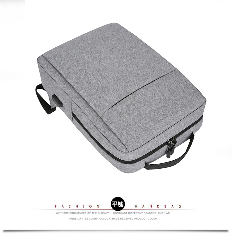 跨境大容量17寸双肩电脑包可定制高级感商务通勤旅行背包电脑包详情20