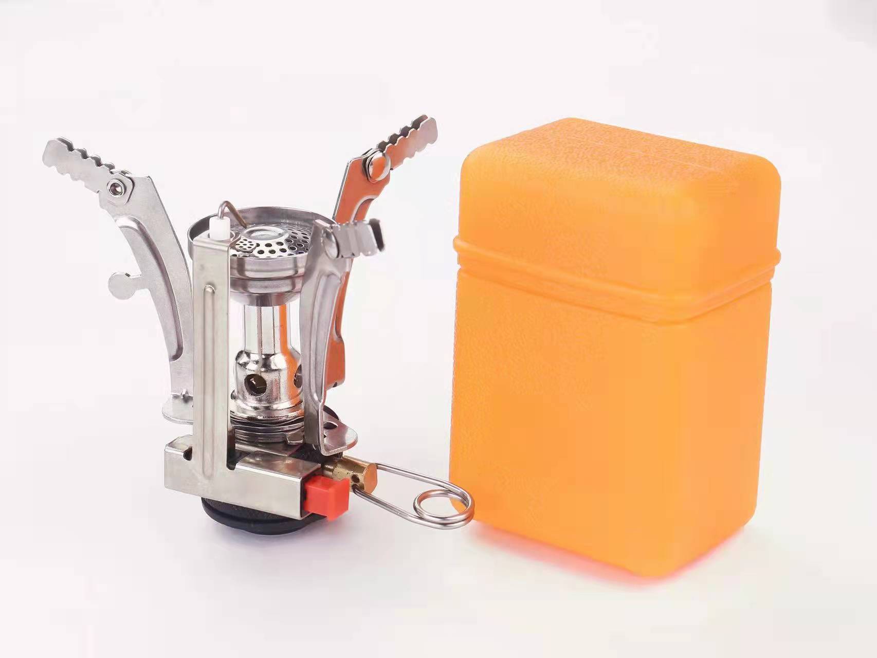 户外迷你一体式炉头可折叠不锈钢燃气支架登山野营便携防风炊具详情19