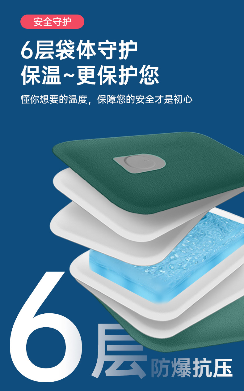 厂家批发国标款充电热水袋水电分离绒布暖水袋防爆暖手宝现货供应详情7