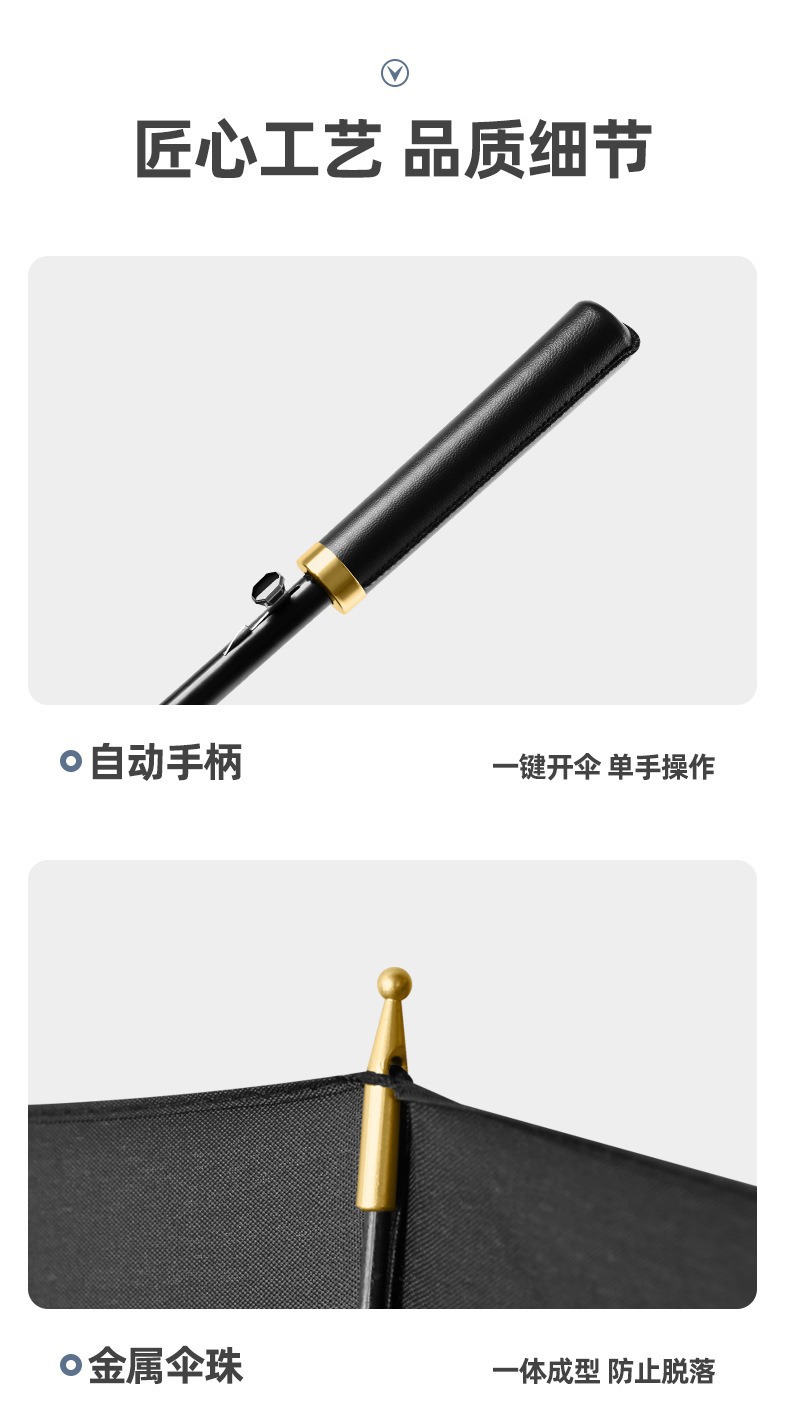 24骨雨伞超大号双人长柄伞加厚防晒加固抗风暴直杆广告伞定制logo详情20